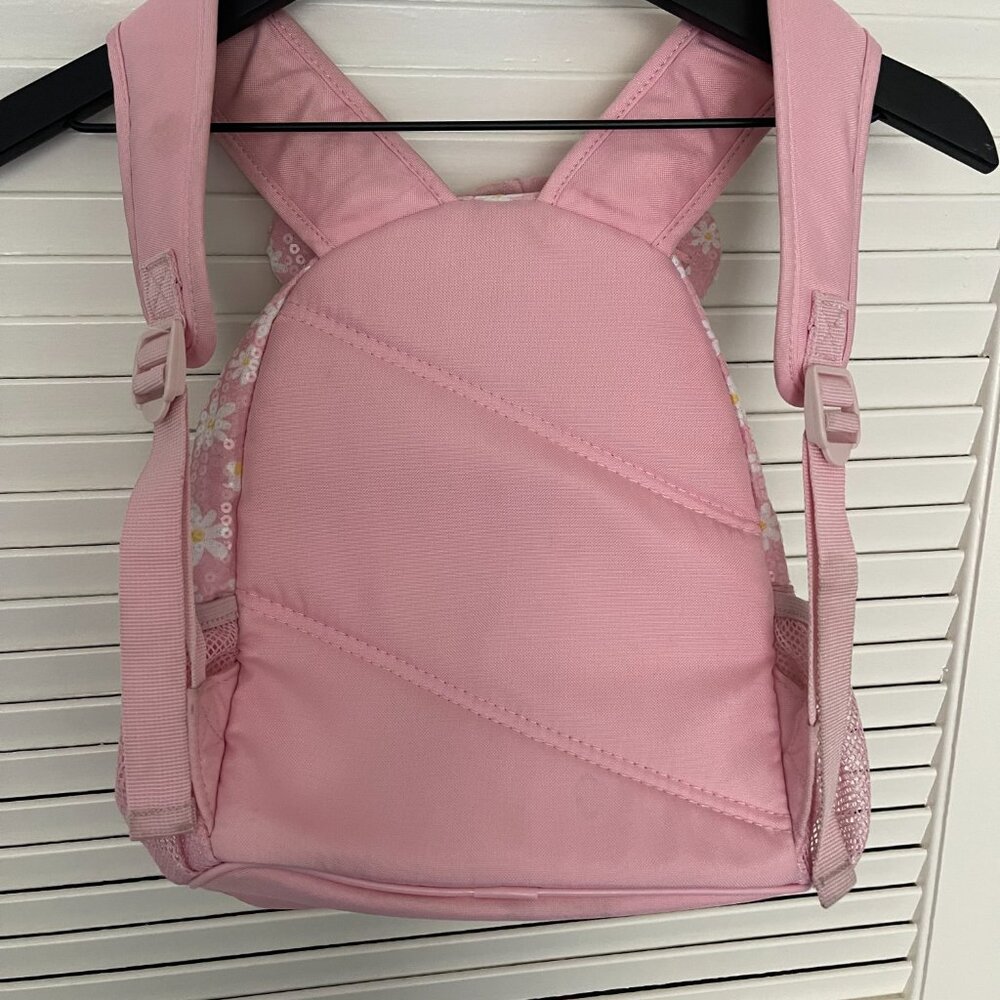 KIDS Minnie Pink Daisy Backpack w/ Sequin Bow - Picture 6 of 9